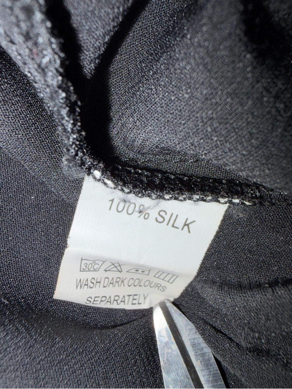 Chloè VTG Silk Chiffon swing dress, silk petal/rosette accents, short sleeve, S - Picture 12 of 15